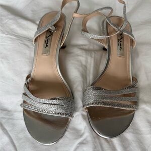 Nina Women's Silver Strappy Sandals